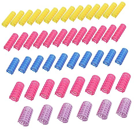 Gatuida 50pcs Hairdressing Tool No Heat Hair Curlers Self Grip Hair Rollers Heatless Curlers Rods for Women Girls Boys and Girls