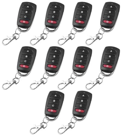 Fangxuee 433MHz Copia Wireless per Apriporta Garage Elettrico Controller Duplicatore Clonazione Trasmettitore 10Pz