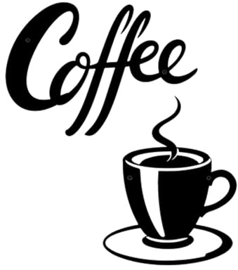 AIM & GGKK Kaffeebar Schild Metall,Kaffee Deko für Wand,Coffee Bar Sign Küchendekoration für Kaffee Wanddeko für Küche, Esszimmer, Café