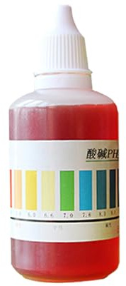 reagente test pH - Soluzione di rilevamento acido -base da 50 ml | Test della qualità 'acqua per acquario, acqua rubinetto, piscina e analisi delle scienze domestiche