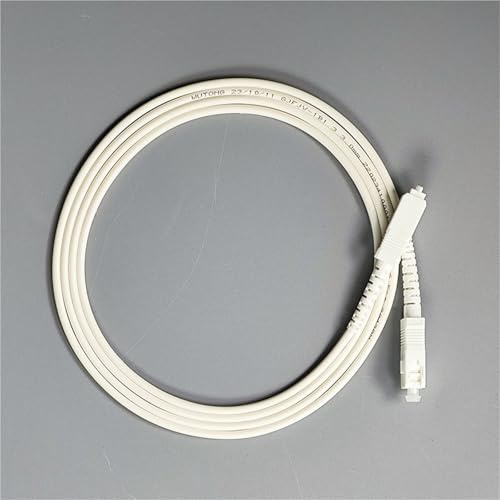 HAIZHI Cavo Patch in Fibra Ottica SC/UPC-SC/UPC 1,5 M Cavo di prolunga Internet in Fibra Ottica Bianca FTTH monomodale(1.5M SCupc To SCupc)