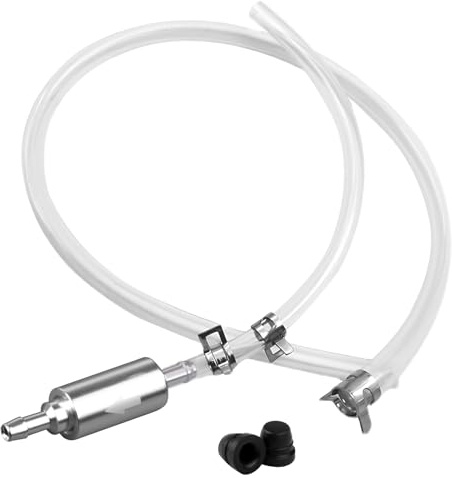 Universal Brake Bleeding Kit with One Way Check Valve, Motorcycle Brake Bleeder Clutch Bleeding Hose One Way Valve Tube Bleeding Tool Kit with Metal Clips for Car, Motorbike, ATV, Scooter