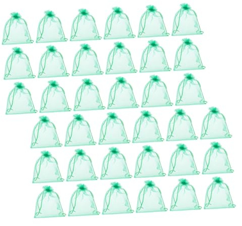 LOORGVEL Paquet de Protection en Filet Multifonctionnels pour Fruits et Légumes au Jardin, Lot de 50 Pièces 20x30 Cm, Filet Résistant Couleur Vert pour Arbres Fruitiers, Anti-Oiseaux,