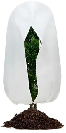 syayw Copertura di protezione invernale per piante, protezione antigelo per piante, copertura termica dei fiori con cerniera e cordino, per giardino giardinaggio serra arbusto rosa albero di palma