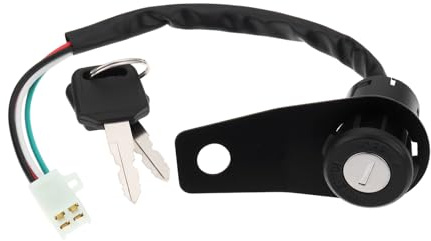 eMagTech Cerradura de Llave de Encendido para Motocicleta Compatible con 50A150Cc Motocicletas Todoterreno Vehículos Todo Terreno con Soporte 8,3Cm