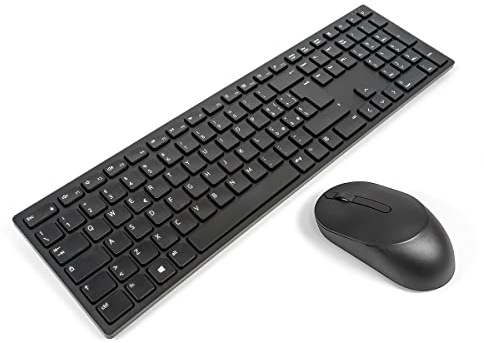 DELL KM5221W ITALIAN Pro Wireless Keyboard & Mouse Combo Bundle, Black