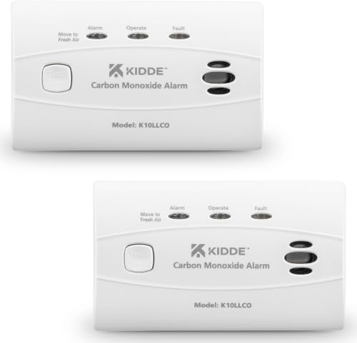 2-Pack Kidde 10LLCO Ten Year Life Carbon Monoxide Alarm with Sealed Longlife Battery