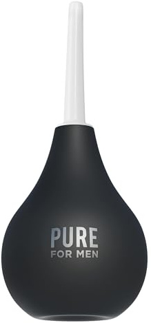 Pure for Men Bum Bulb | Anal Douche Kit with Detachable Tip | Reusable Enema, Easy to Use and Durable | Capacity 3 oz (89 mL)