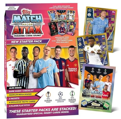 Topps Match Attax 23/24 - UEFA Champions League Fußballkarten | Sammelkarten (Starter Pack)