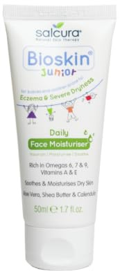 Salcura Natural Skin Therapy, Bioskin Junior Daily Face Moisturiser, Packed With Natural Ingredients, Soothes Irritation, Nourishes & Soothes Dryness & Flakiness 50ml