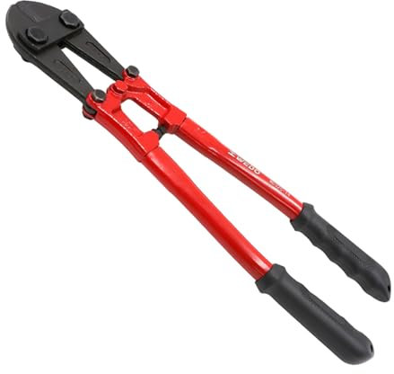 WEDO Bolzenschneider, 35,6 cm, robuster Bolzenschneider mit ergonomischem Gummigriff, Klinge aus Chrom-Molybdän-Stahl, Schnittkapazität 5 mm, Schneiden für Kette, Zaun, Draht, Schraube, Niete