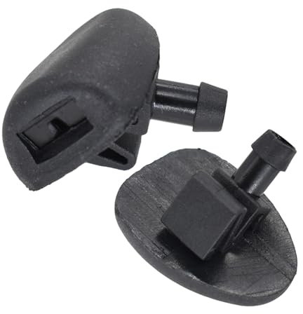 Scheibenwaschdüsen Kompatibel Mit Peugeot 206 1998–2023, 407 2003–2010, Auto-Frontscheibenwischer, Unterlegscheibe, Sprühdüse, Schlauchleitung (Color : 2pcs Nozzles)