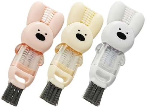 ABOOFAN Cup Lid Brush Set 3pcs Multi-function Cleaning Brush for Bottle Lid Water Bottle