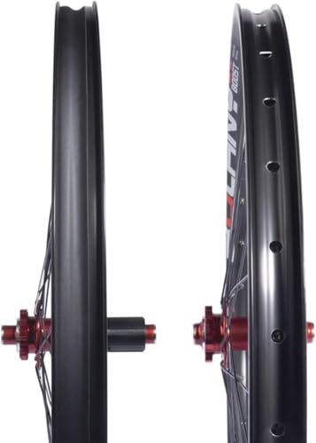 MTB Räder 27,5/29 Zoll MTB Fahrrad Felge, Scheibenbremse Laufradsatz Mountainbike Fahrradfelge, Thru Achse 32 Löcher Nabe für 8 9 10 11 Geschwindigkeit.,27.5 inches