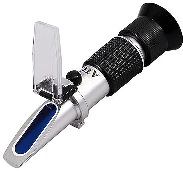Rifrattometri, Densimetro rifrattometro for miele portatile 0-32% Misuratore di umidità for miele con liquore ATC Alcool Latte Frutta Vino