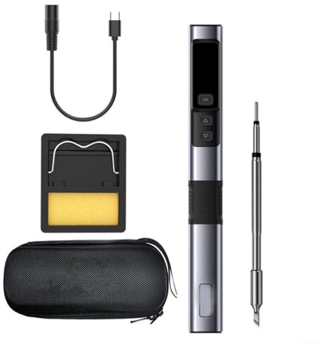 Lötkolben Kit - HS02A 100W Digital Dislplay Smart Lötkolben, Adaptive Leistung, Induktiver Schlaf, Für Elektrisches Löten, Schnelle Reparaturen