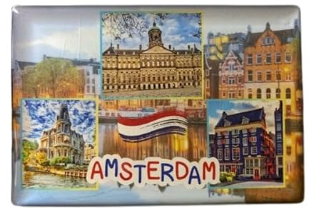 City Amsterdam Holland Kühlschrankmagnet, Amsterdam Holland Souvenir, Niederlande Magnet, Amsterdam Geschenk, Amsterdam Souvenir