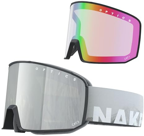 NAKED Optics SOLAR - Gafas de esquí y snowboard (unisex, incluye cristal intercambiable)