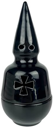 HISPACERAMICA Incensario Semana Santa | Incensario Nazareno de Cerámica | Fabricado en España (Negro)