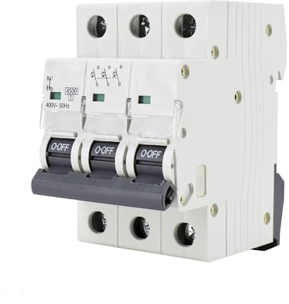 Interruptor automático 4.5KA 3P C 16A, protecciones eléctricas, control de sobrecargas y cortocircuitos en instalaciones eléctricas.