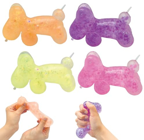 Yeefunjoy 2pcs Squishy Squeeze Giocattoli, Mochi Cucciolo Soft Giocattolo Antistress Da Impastare Per Alleviare, pressare per bambini e adulti, relax e regali Kawaii Taba decompressione carini Fidget