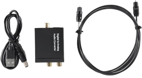 Ausi A Set Of Audio Converter Analog R/L R-CA To Digital Coax/Toslink Audio Converter Support 2 Channel Stereo LPCM CH2.0 Without Decode Function