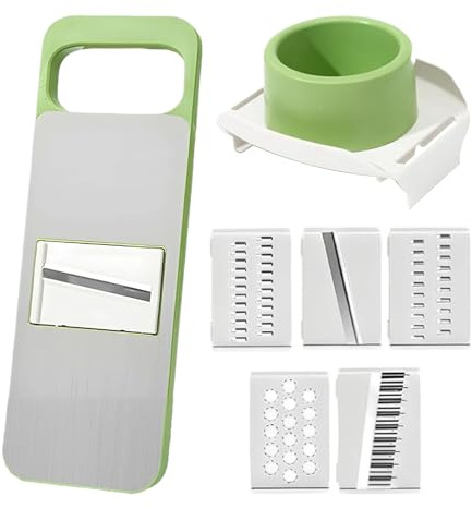 Mihauuke Affettacibo,Affettaverdure e Tagliapatate - Sbucciatore Frutta Tritatutto per Cucina per Verdura Frutta Cipolla Cavolo Cetriolo