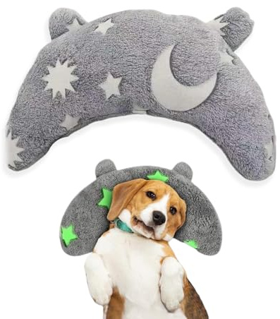 fKiZanthene Dog Pillow Bed Soft Plush U Shaped Pet Cushion for Cats and Dogs Neck Support Sleeping Pillow for Home and Car