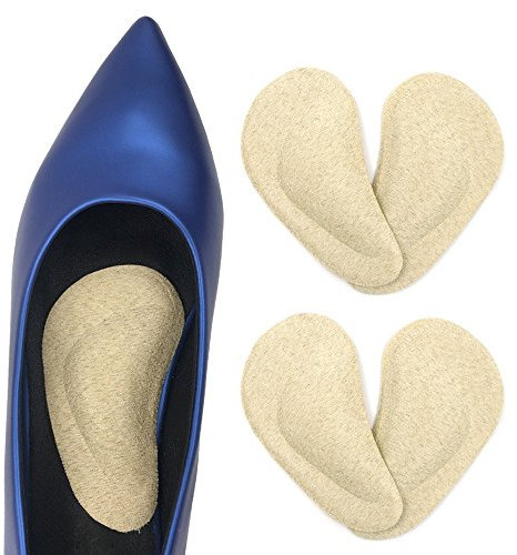 CAREOR 2 Pairs Arch Support Insoles, for Plantar Fasciitis/Fallen Arches/Heel Spurs/Metatarsal Pads/Shock Absorbers for Women and Men (Khaki)