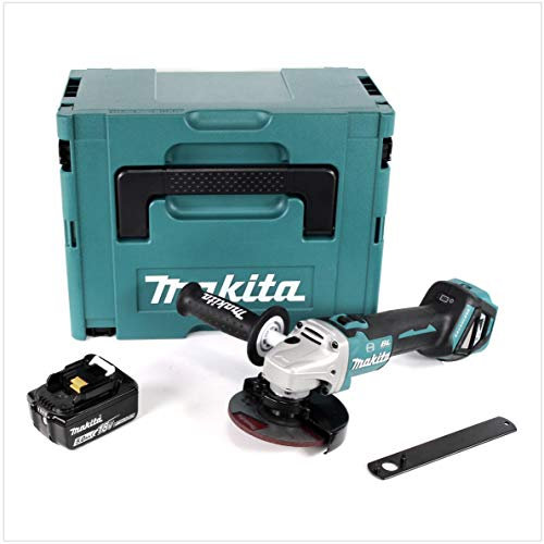 Makita DGA 513 T1J Akku Winkelschleifer 18V 125mm Brushless + 1x Akku 5,0Ah + Makpac - ohne Ladegerät