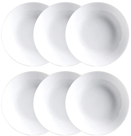 Luminarc Diwali Caja 6 Platos Hondos Opal 20cm Opal Apto Microondas Apto Frigorífico Reciclable