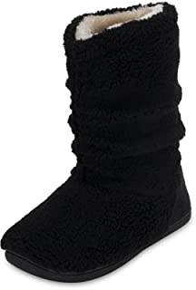 Polar Pantofole da uomo Sherpa in memory foam, con suola in gomma antiscivolo, morbide, calde e soffici, in finta pelliccia, alla caviglia