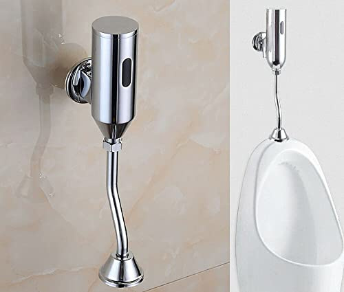 Urinalspüler, Automatischer Sensor Druckspüler Urinal Spülventil Infrarot Toilette 1/2 Urinal Spüler 0.05Mpa-0.6Mpa für Urinal Badezimmer WC (Ohne Akku)