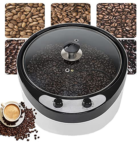 Máquina Tostadora De Café, Máquina Tostadora Eléctrica De Granos De Café Para El Hogar De 1800 W,Temperatura Ajustable De 0 A 240 ℃, DiseñO De Superficie Inclinada A 45 °,Capacidad De 800 G