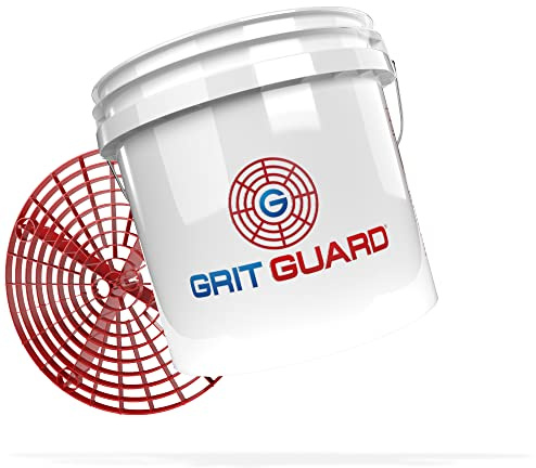 detailmate GRITGUARD Professional Wash Bucket Set US 3.5 GAL Bucket Approx. 13 L + Grit Guard Dirt Insert Perfect for Hand Washing on Car, Motorcycle and Caravan