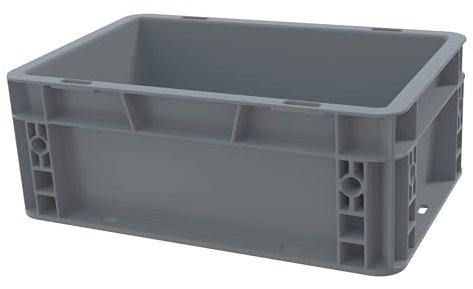 Solent Plastics Recycled Plastic ECO Euro Plastic Stacking Industrial Storage Containers Boxes Crates! (5 Litre - 30 x 20 x 12cm)