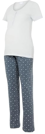 MAMALICIOUS kvinnor mammapyjamas, Grå Dawn/aop: stjärna, XS