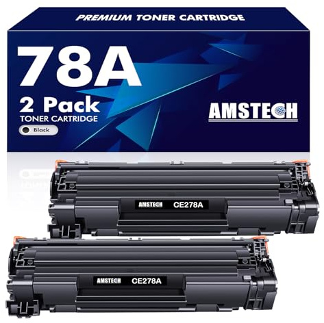 78A CE278A Tonerkartusche 2 Pack Kompatibel für HP LaserJet M1536 | 78L CE278L CE278AD für LaserJet M1536 MFP M1536DNF P1560 P1566 P1606 P1606DN Schwarz
