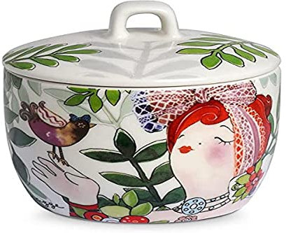 Zuccheriera di Egandella Collezione Le Pupazze. Oggetto Realizzato in New Bone chinadi Colore Bianco. La referenza è: 214016