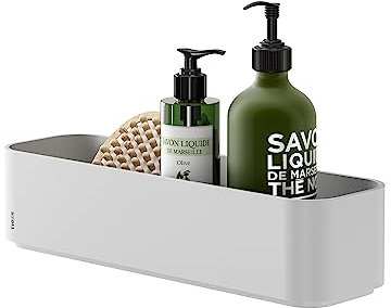 Tiger 2-Store Wandregal, Kunststoff, Weiß, 35 cm