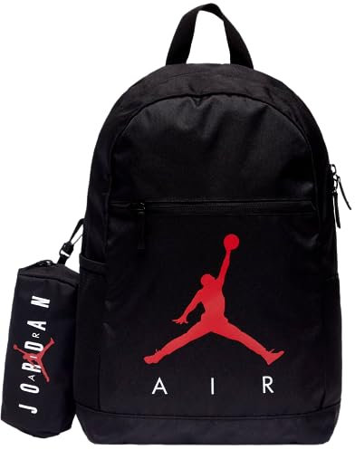 NIKE Air Jordan Backpack Size L, Black, Modern