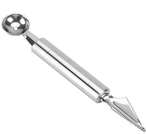 EVGATSAUTO Scavino Melone, Scavino Melone in Acciaio Inossidabile, Coltello da Intaglio per Frutta, Utensili da (intaglio a testa singola)