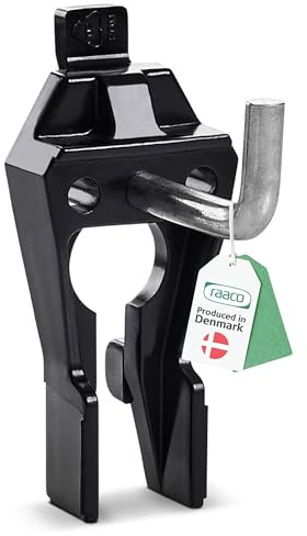 Raaco Winkelhaken Clip 3-25, 5 Stück, Robuste Werkzeughalter aus Stahl | 25 mm Länge, Ideal für Bohrer, Elektroschrauber & kleinere Sägen, Robuste Werkzeughalter aus Stahl & Polyacetal - Set von 5