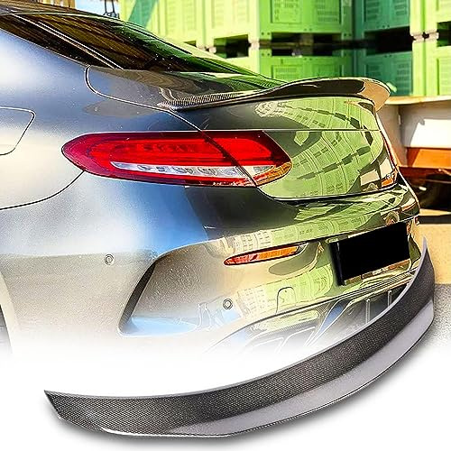 Auto Fibra Carbonio Spoiler Posteriori per Mercedes Benz C Class W205 C205 2-Door 2014-2019, Auto Spoiler Sul Tetto Posteriore Bagagliaio Alettone Auto Corpo Modifica Accessori