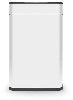 Tower T938023WHT Ozone Sensor Bin, Large 60L, Hands Free Opening, Carbon Filter, White