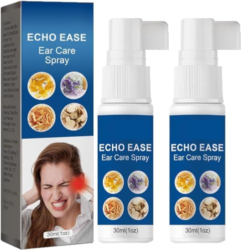Echo Ease Tinnitus Inhalator, Echo Ease Tinnitus Relief Spray, EchoEase Tinnitus Inhalator, EchoEase Tinnitus, Linderung von Ohrbeschwerden (2 Stück)