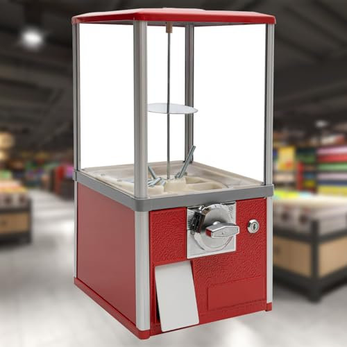 KYZTMHC Capsule Vending Machine Candy Dispenser Mini Gumball Machine Toy Vending Machine Gumball Machine for Kids (Color : Red)