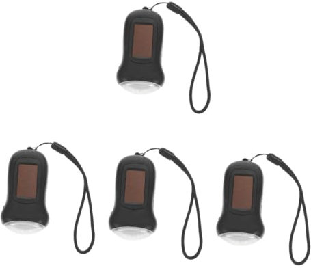 Yardwe 4 Pièces Lampe De Poche À Manivelle Lampe De Poche Réutilisable es Torche es De Poche e Torche De Pique- Pratique D'Urgence e