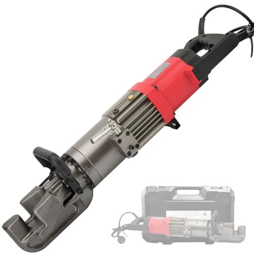 HENGCMM Rohrbiegemaschine Bewehrungsbieger 220 V Hydraulische Bewehrungsbiegemaschine Biegen von bis zu 16 22 25 mm Bewehrungsstäben, Handgeführte Metallbiegemaschine für Stangenstahlstäbe,16mm