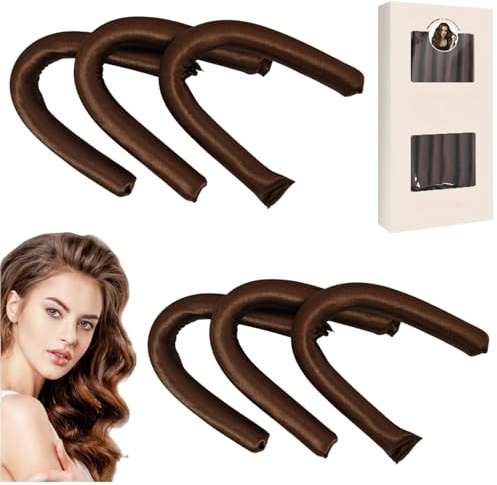 Ymoryiyi Heatless Curls Band, Neu Lockenwickler über Nacht 6 Stück, Locken Ohne Hitze Overnight Curls für Mittleres Langes Haar Overnight Blowout